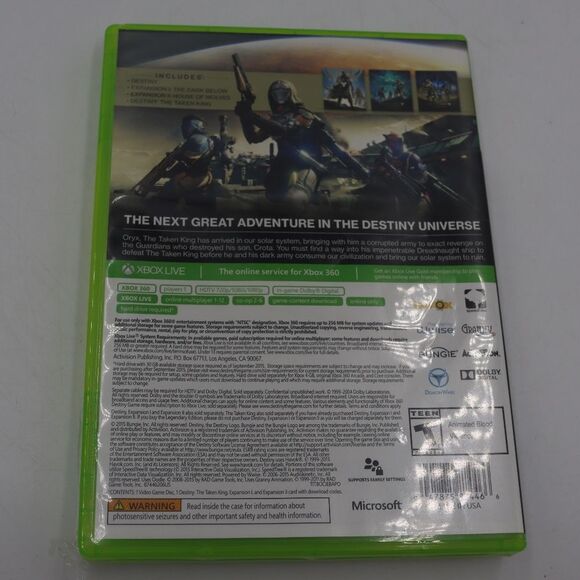 Xbox 360 Destiny The Taken King Game video game disc - Picture 3 of 4